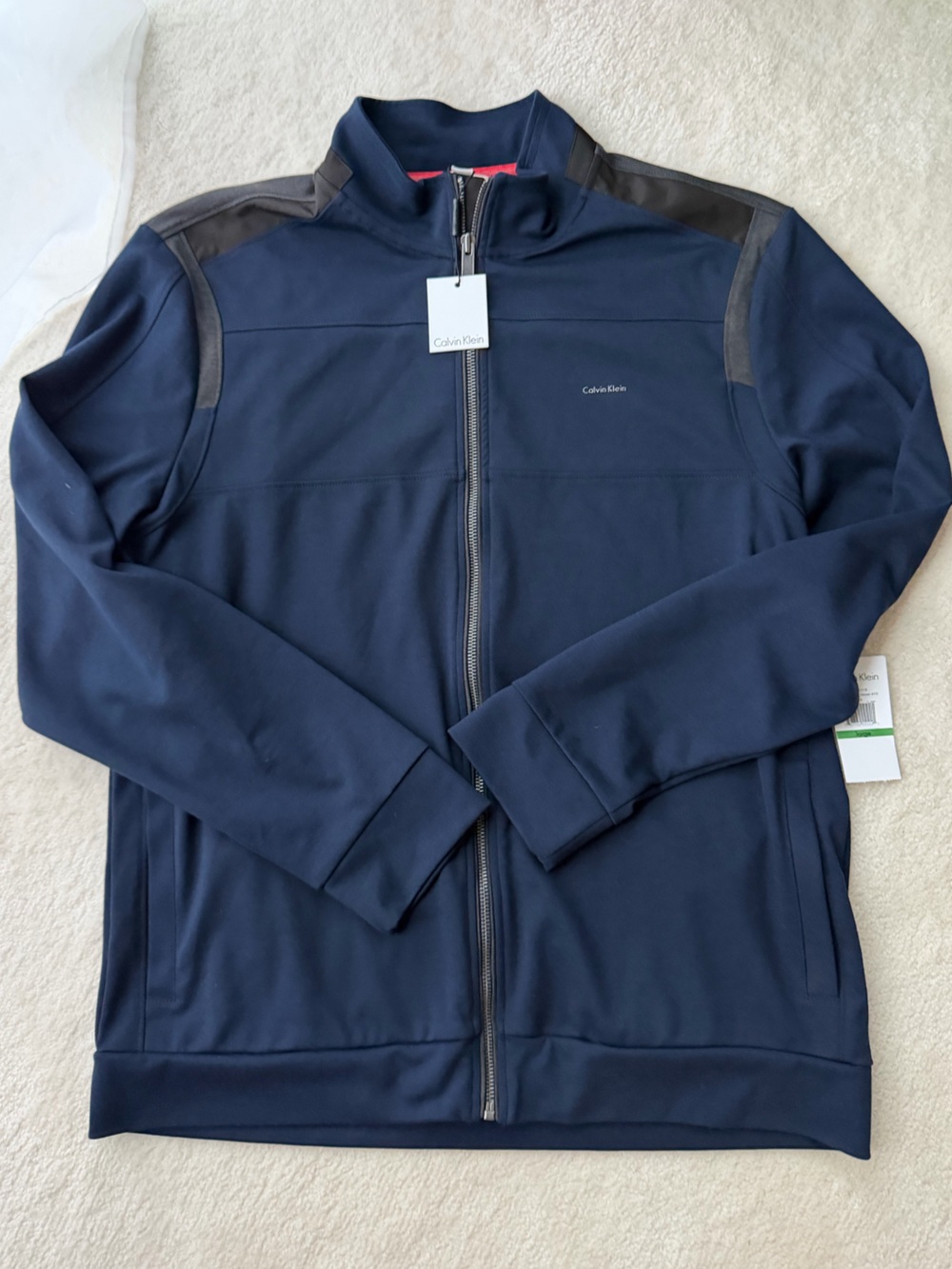 BNWT Calvin Klein Men’s Navy Full-Zip Jacket